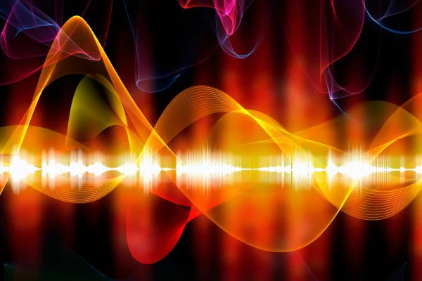 ondas sonoras en una terapia de sonido