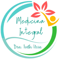 Salud integral con Iveth logotipo circular multicolor