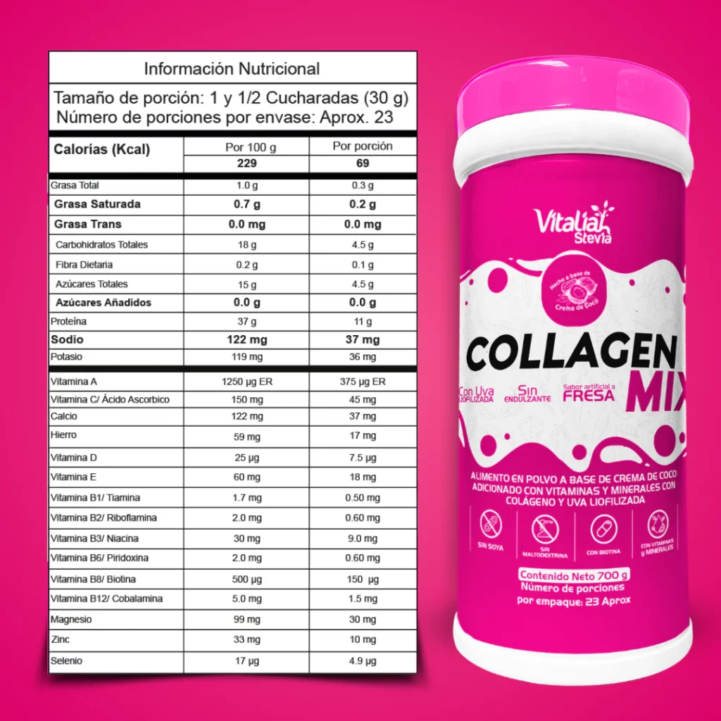 Colageno hidrolizado 10 gramos fresa