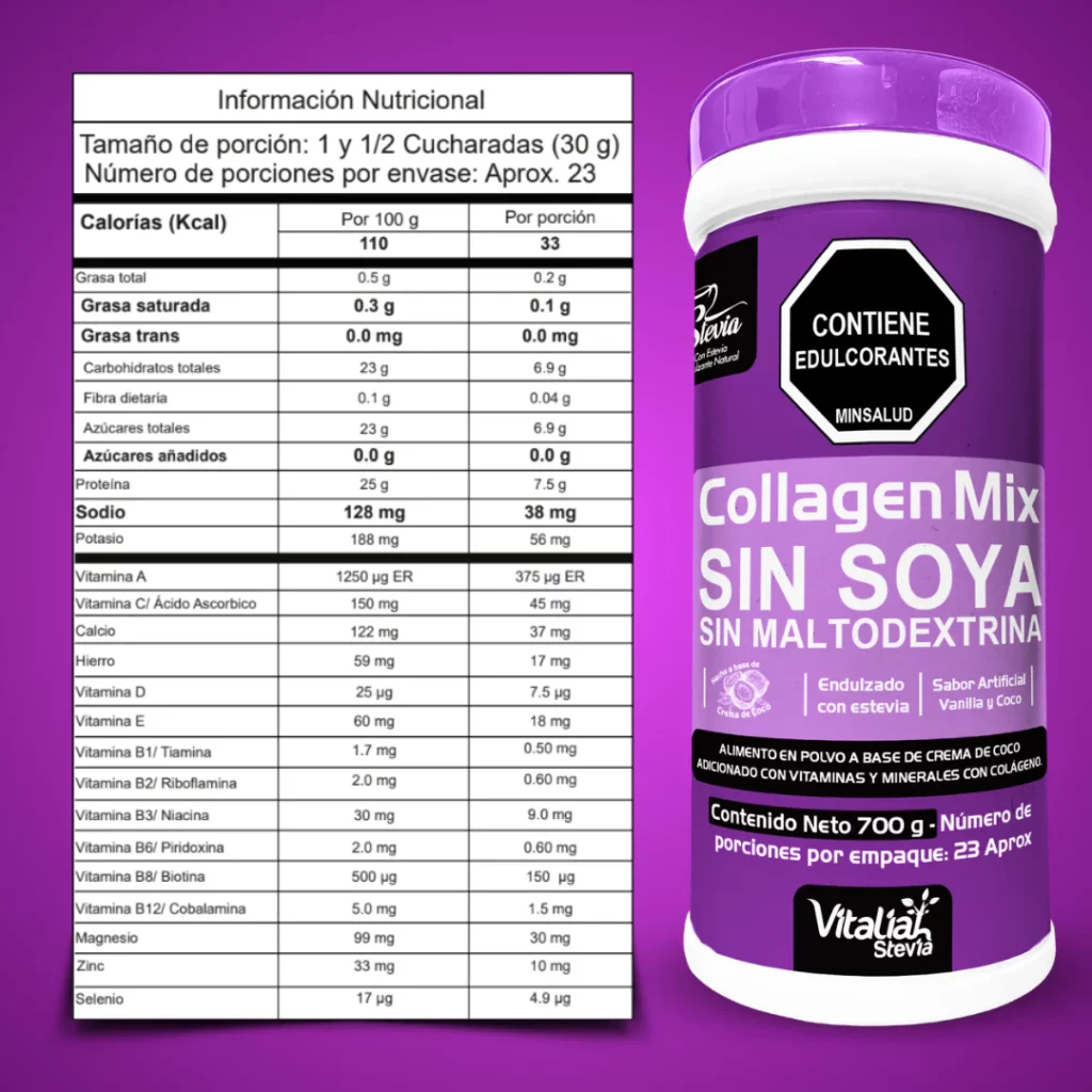 Colageno hidrolizado 7 gramos vainilla